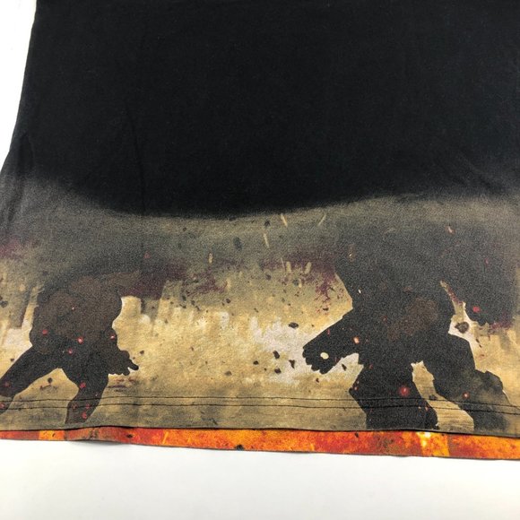 Marvel Avengers Shirt Boy's Extra Large Iron Man Incredible Hulk All Over Print - Picture 8 of 11